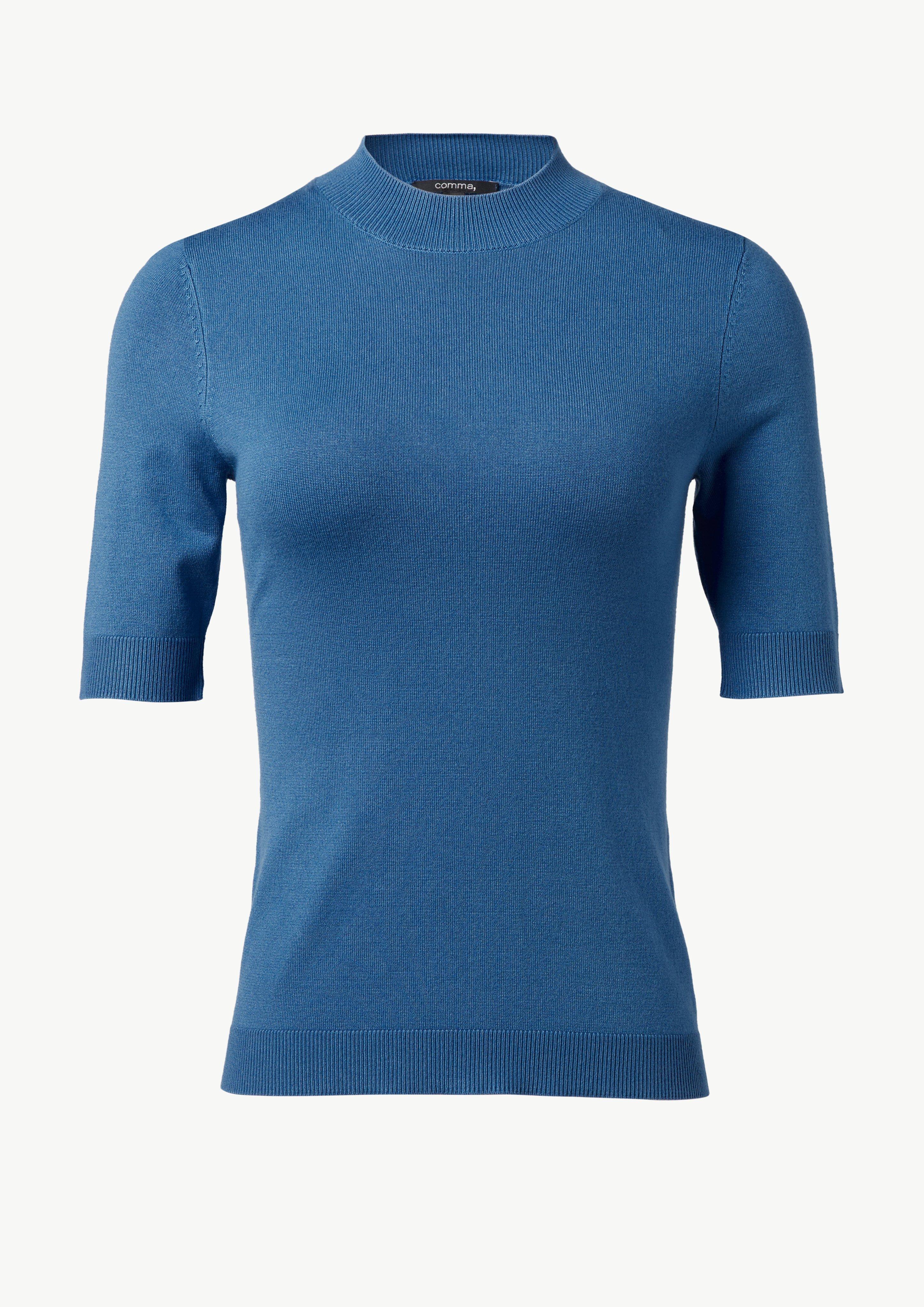 Feinstrickpullover aus Viskosemix - royalblau