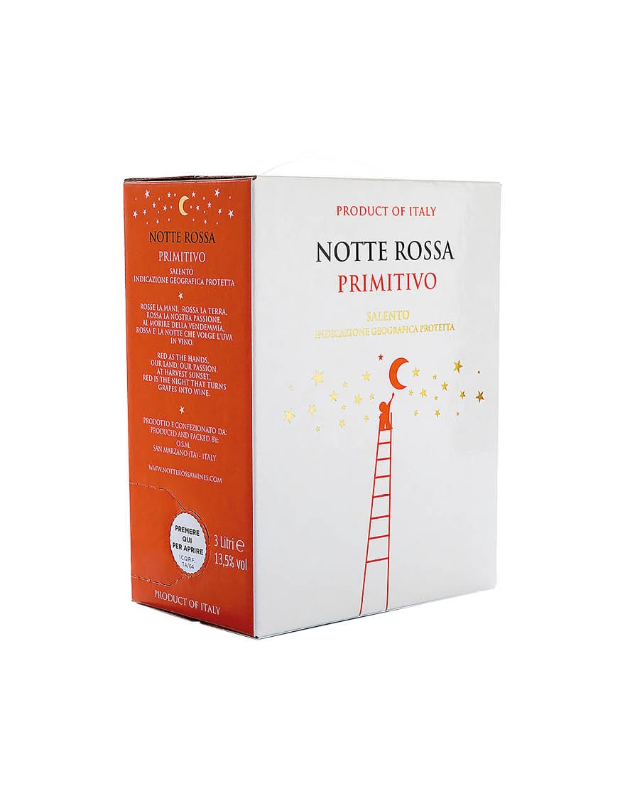 Salento IGP Primitivo Notte Rossa 3 ℓ, Bag in Box