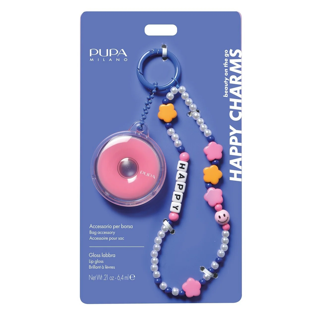 Brillo labial Happy Charms y otros accesorios