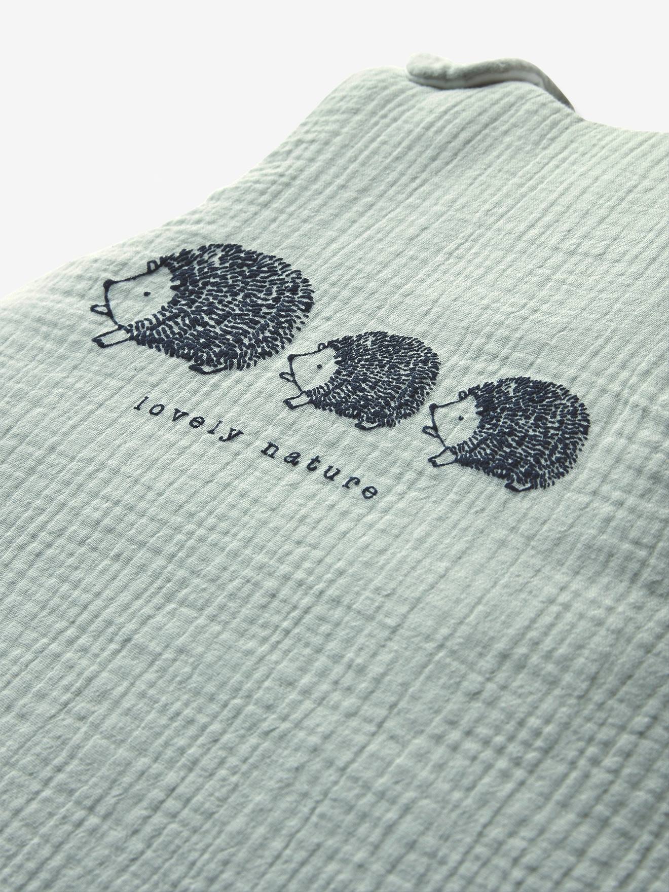 Vertbaudet Bio-Kollektion: Ärmelloser Baby Schlafsack LOVELY NATURE - grün