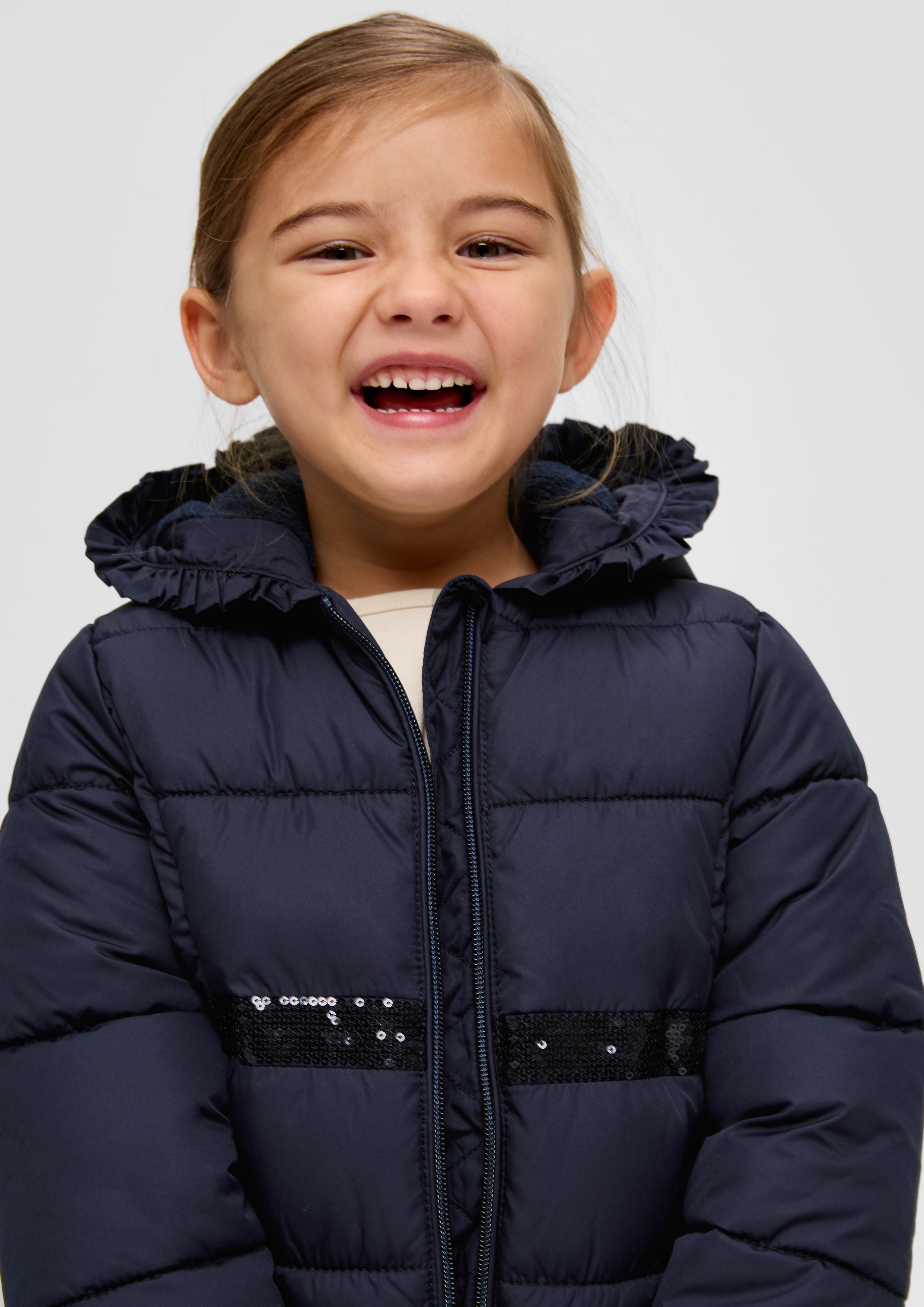 Steppjacke mit Pailletten  2132161-5952