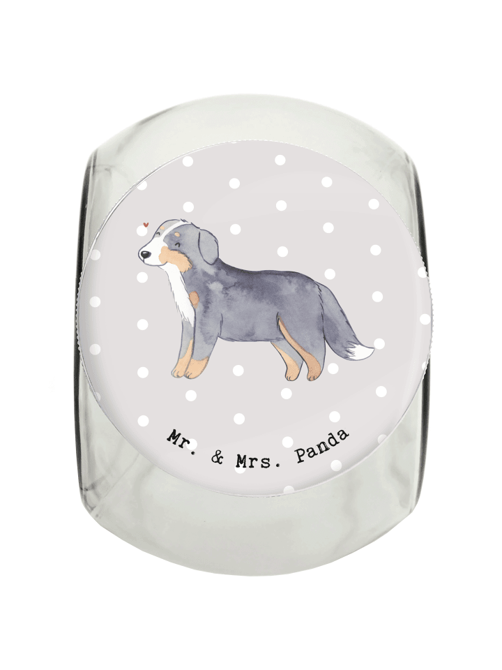 Mr. & Mrs. Panda Leckerli Glas Berner Sennenhund Moment ohne Spruch in Grau Pastell günstig kaufen