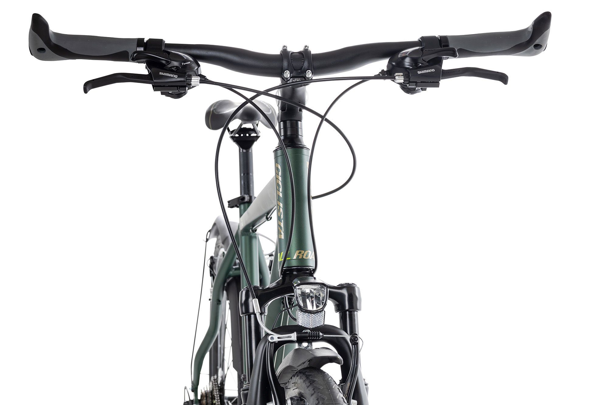 Ciclista Crossrad All Road, 21 Gang Shimano Tourney 21 Schaltwerk, Kettenschaltung, Crossbike 28 Zoll grün