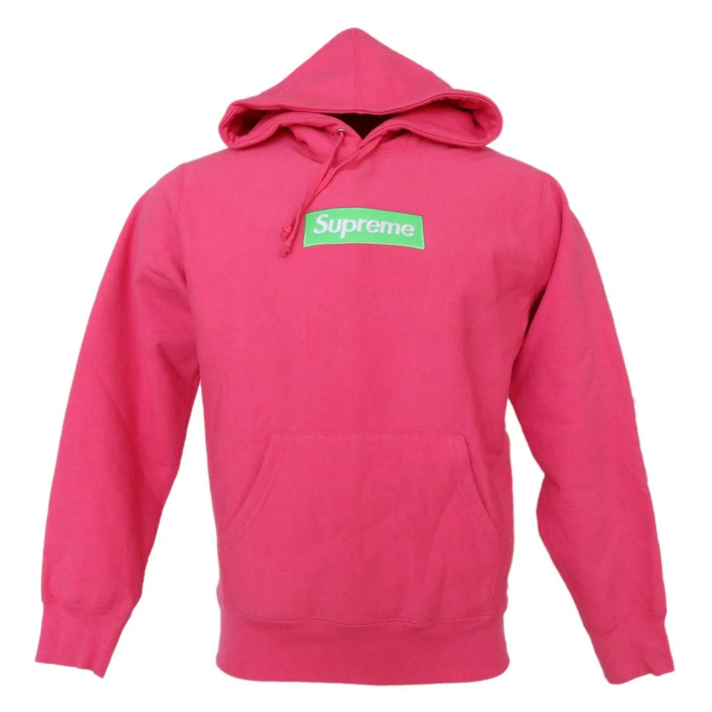 Box Logo Hooded Sweatshirt (FW17) Magenta