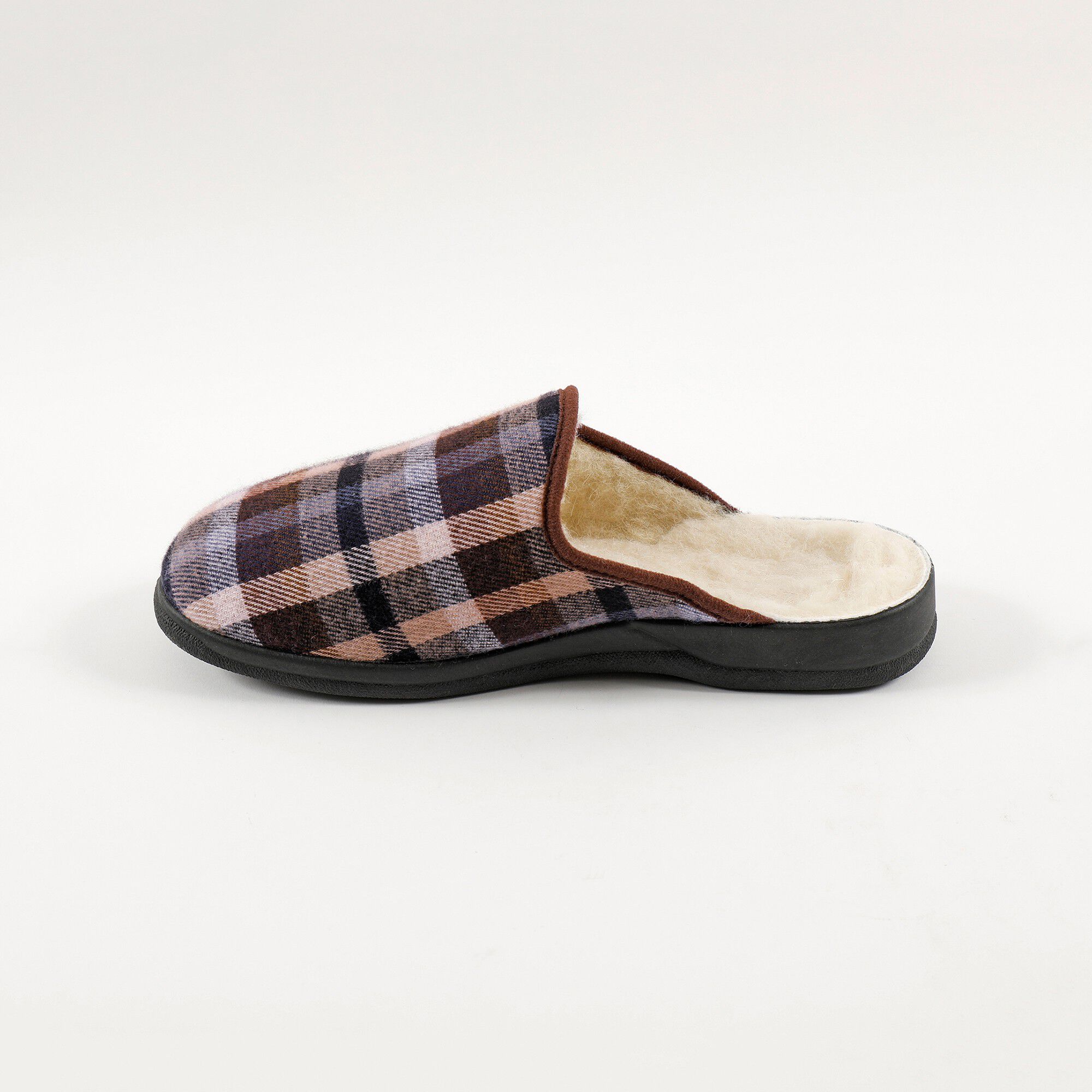 Mules homme fourrées