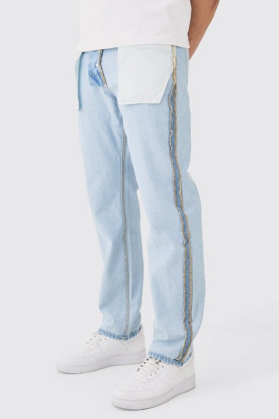 Lockere Inside-Out Jeans