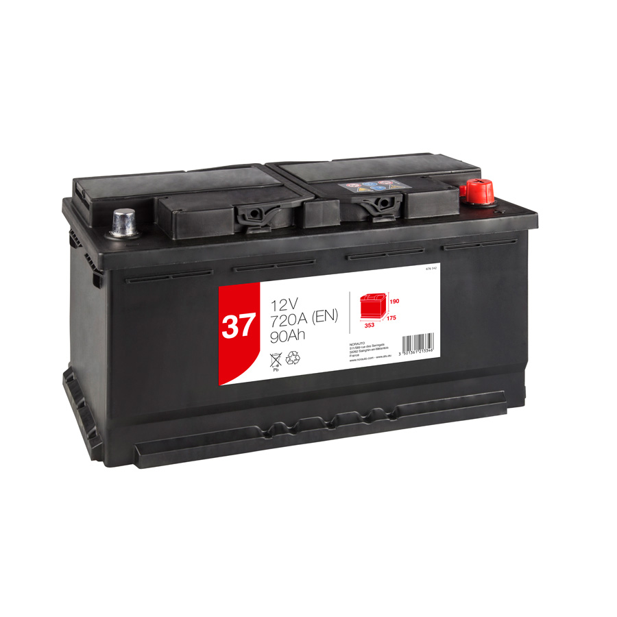 Autobatterie 37, 90 Ah, 720 A, 12 V - ATU