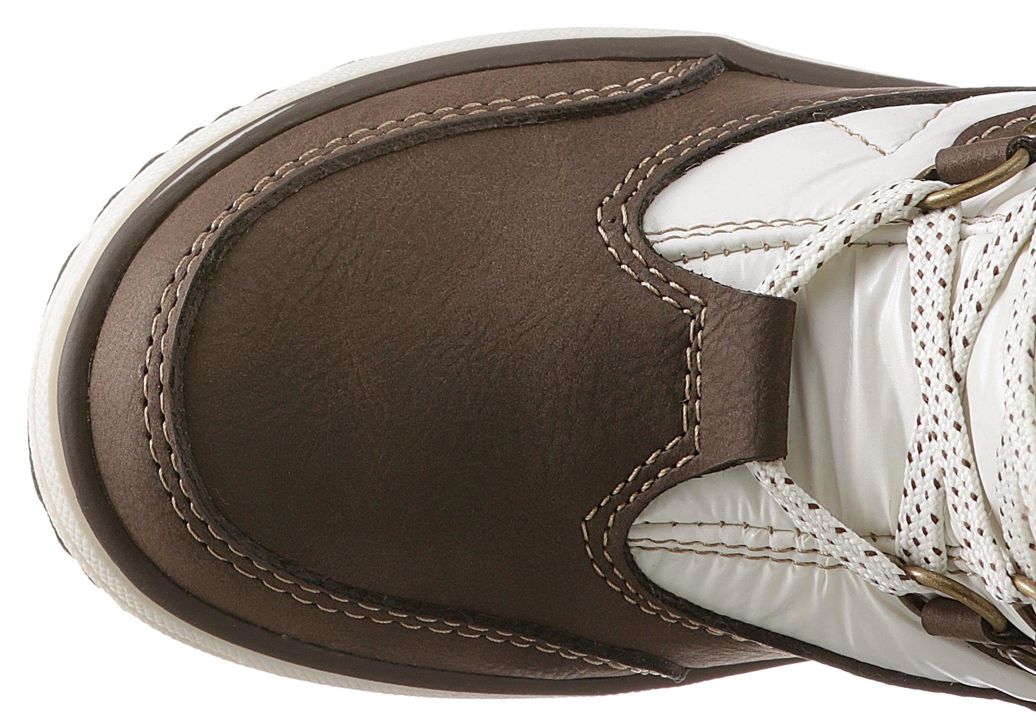 TOM TAILOR Winterstiefel mit schöner Kontrast-Stickerei