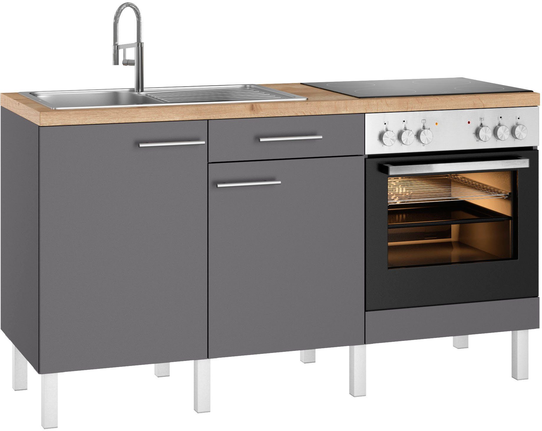 OPTIFIT Küche Lilly, Breite 160 cm, wahlweise mit E-Geräten