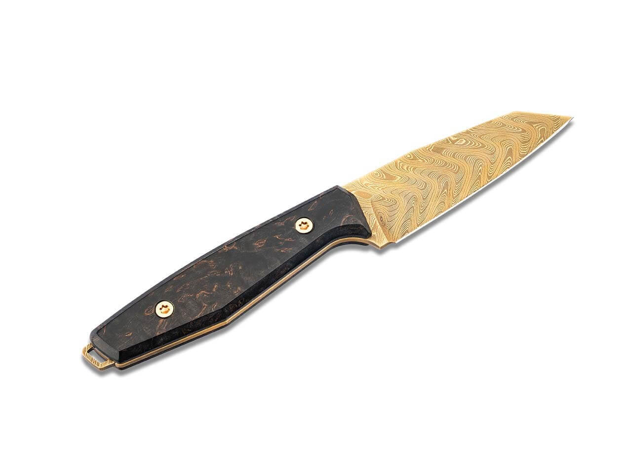 Daily Knives AK1 Gold Damast