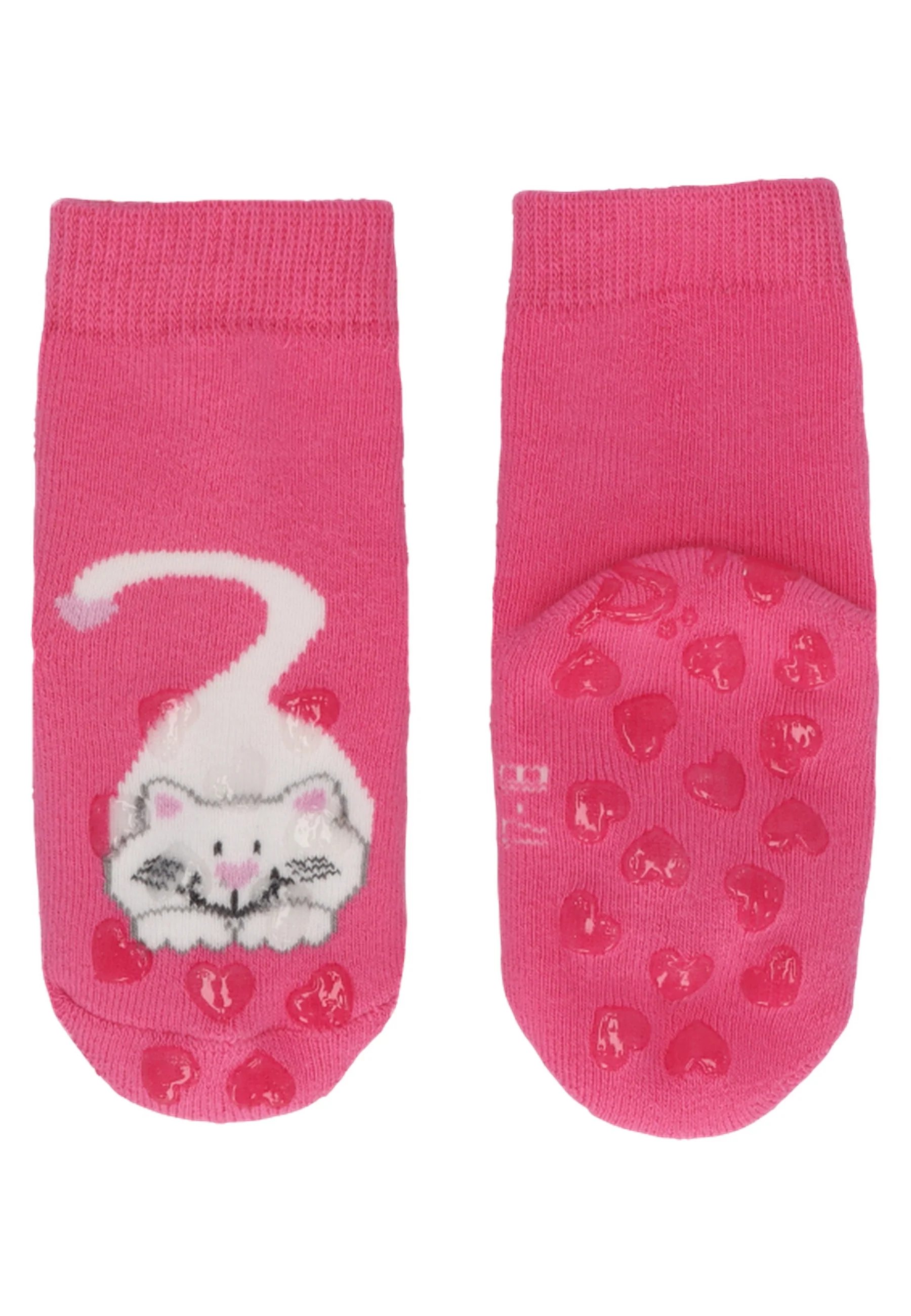 ABS Krabbelsocken im 2er Pack mit Motiv Katze