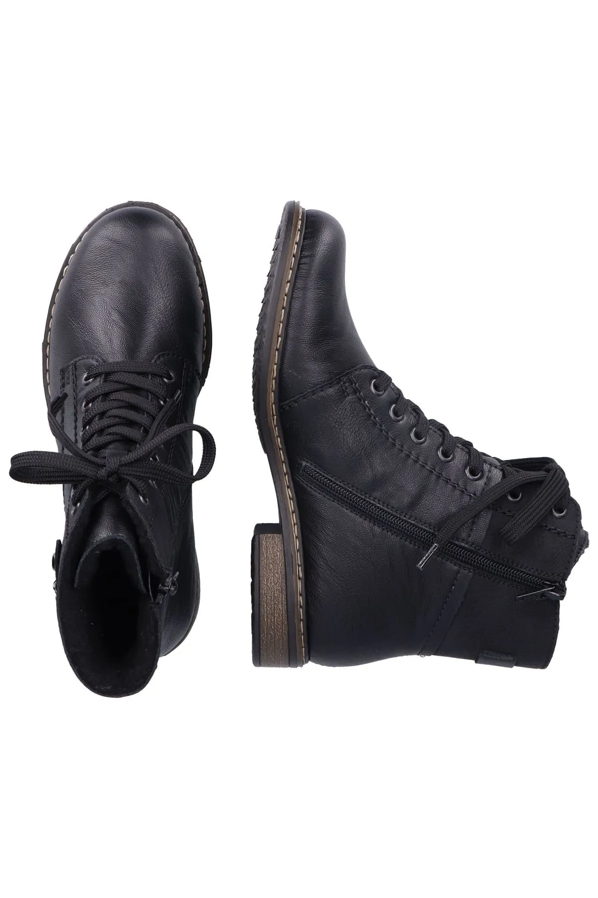 Rieker  Stiefelette - Schwarz - Blockabsatz