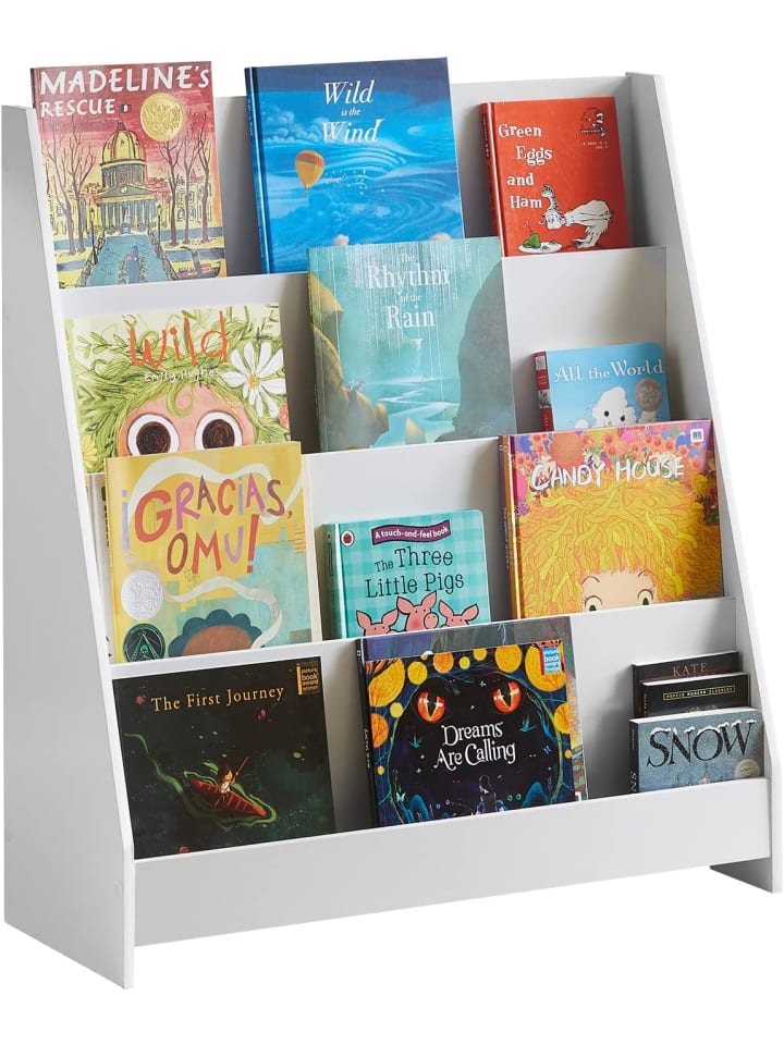 SoBuy Bücherregal in Weiß - (B)80 x (H)88 x (T)30cm günstig kaufen onesize