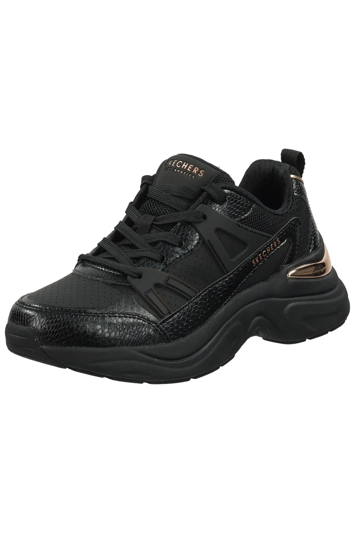 SKECHERS  Sneaker - Schwarz - Flacher Absatz