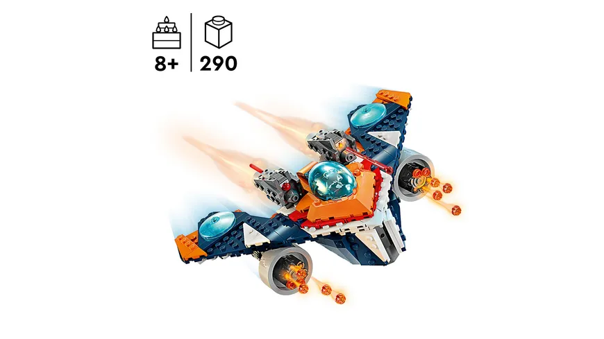 LEGO Marvel 76278 Rockets Raumschiff vs. Ronan Set, Raumschiff-Spielzeug