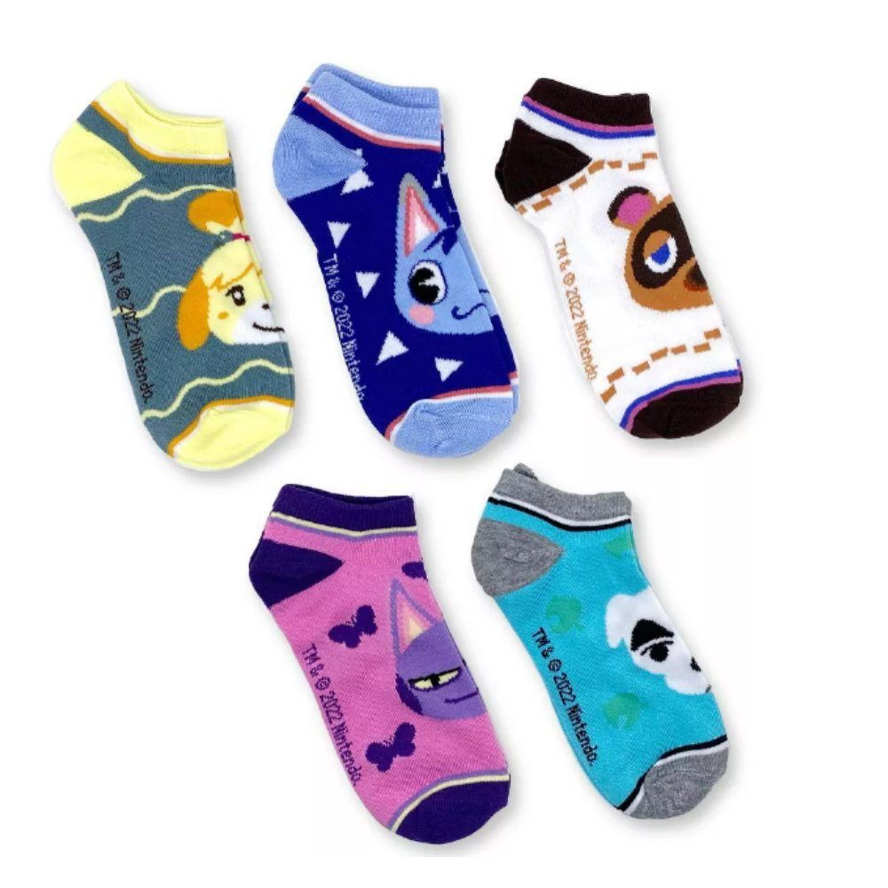 Bioworld Sneakersocken Animal Crossing Sneakersocken - 5er Pack