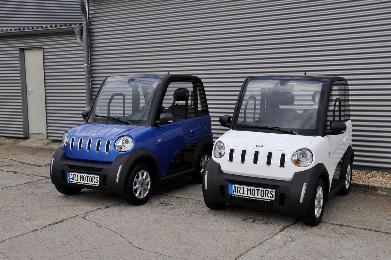 ARI Motors ARI 452 Elektrofahrzeug E-Auto Leichtfahrzeug 45 km/h Mopedführerschein weiß