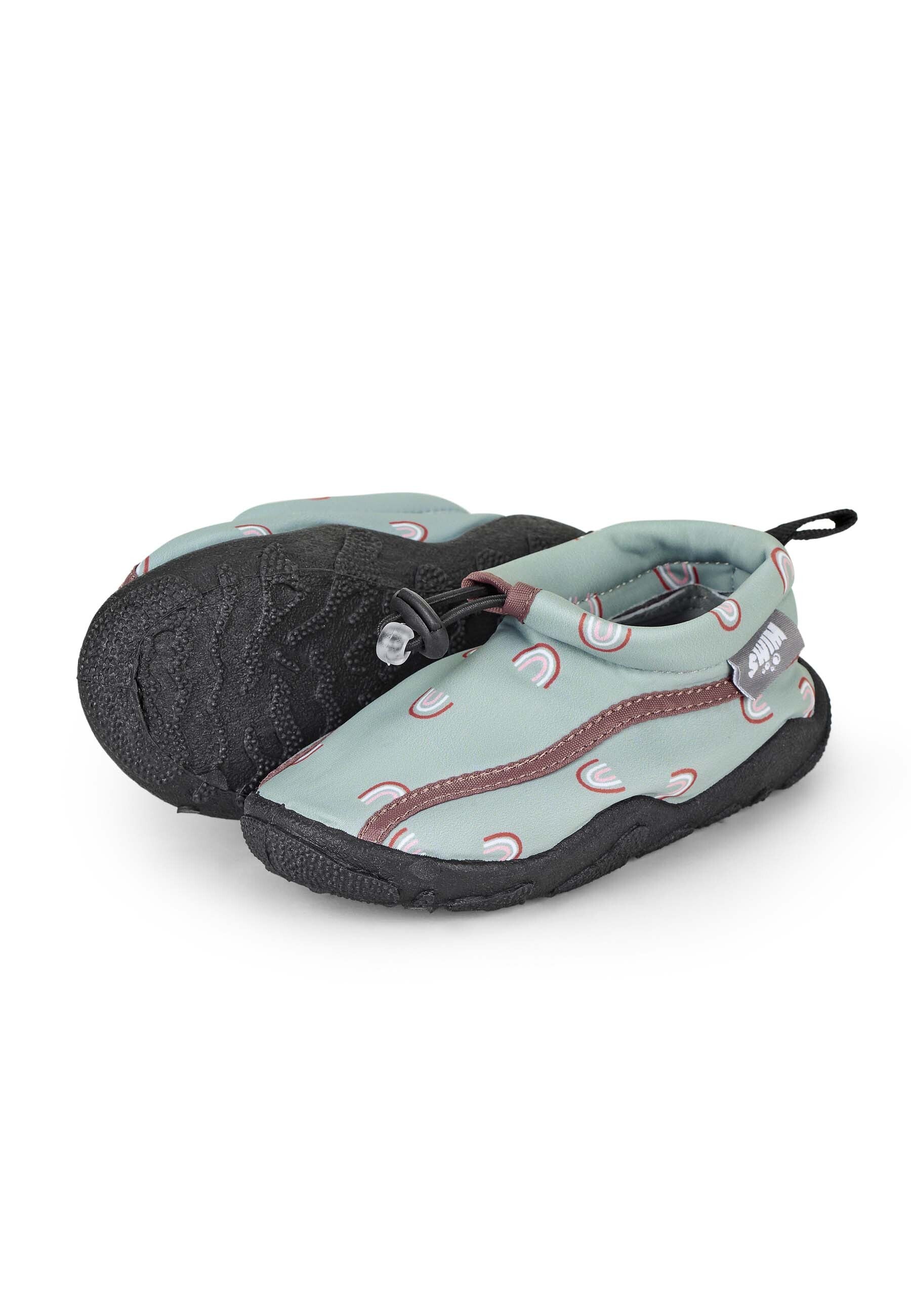 Aqua-Schuh Kinder in Grün mit Regenbogen