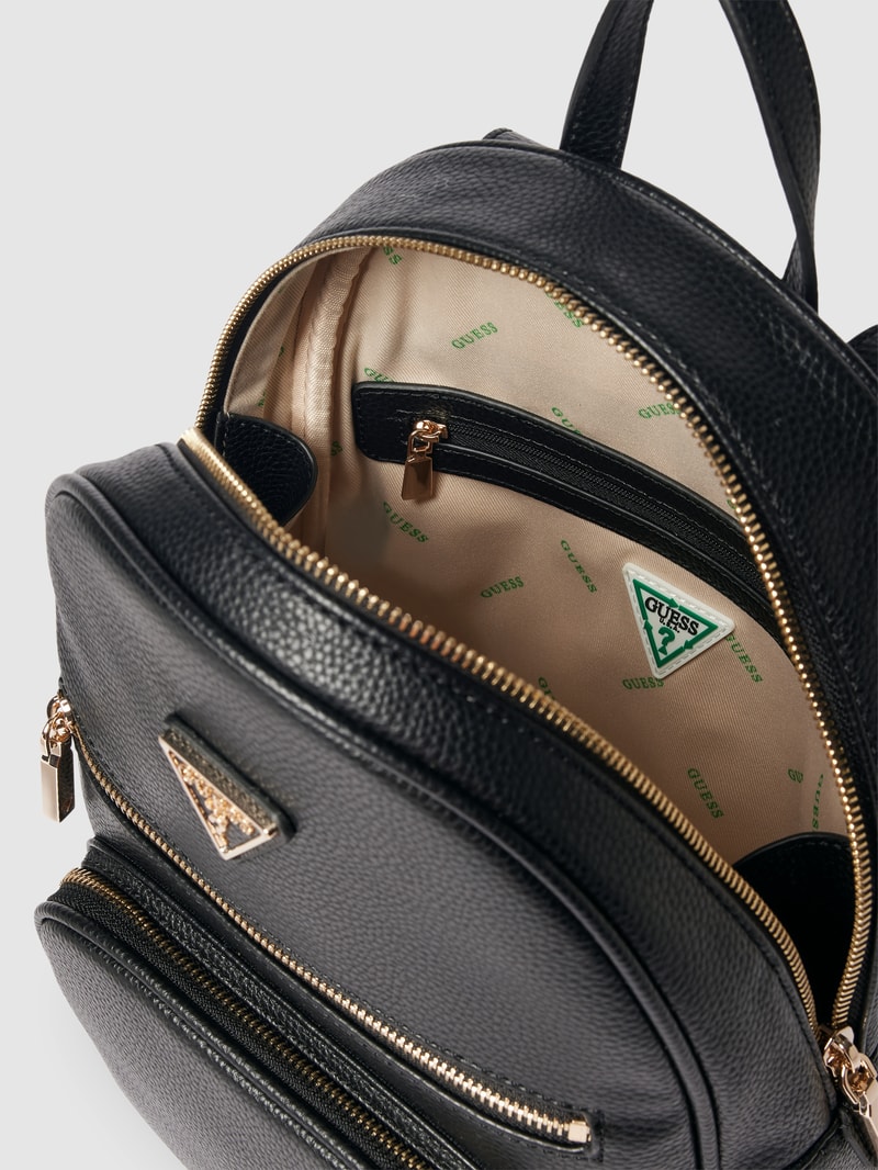 Rucksack mit Label-Detail Modell 'ELEMENTS' in schwarz