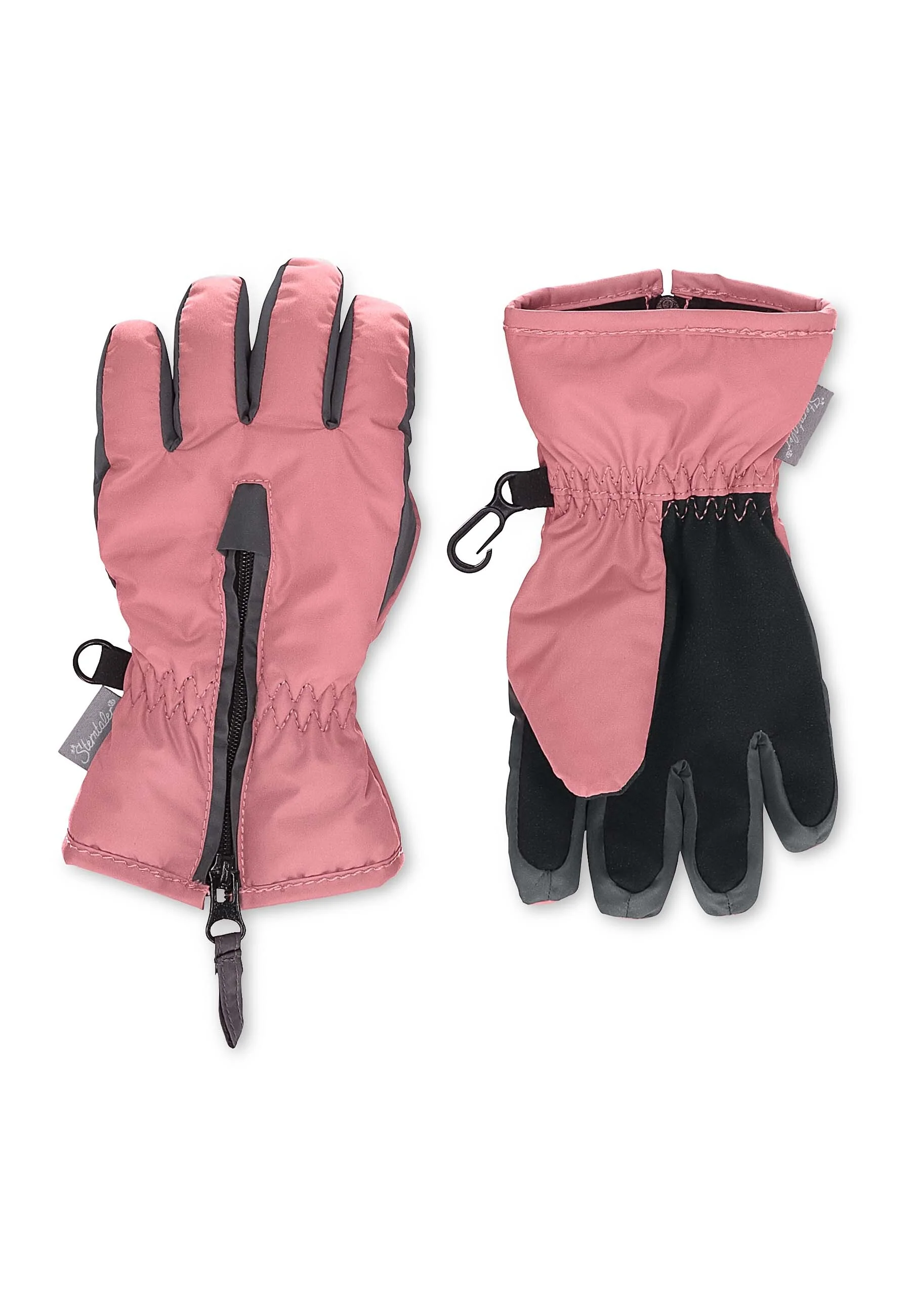Fingerhandschuh aus Funktionsmaterial, zweifarbig