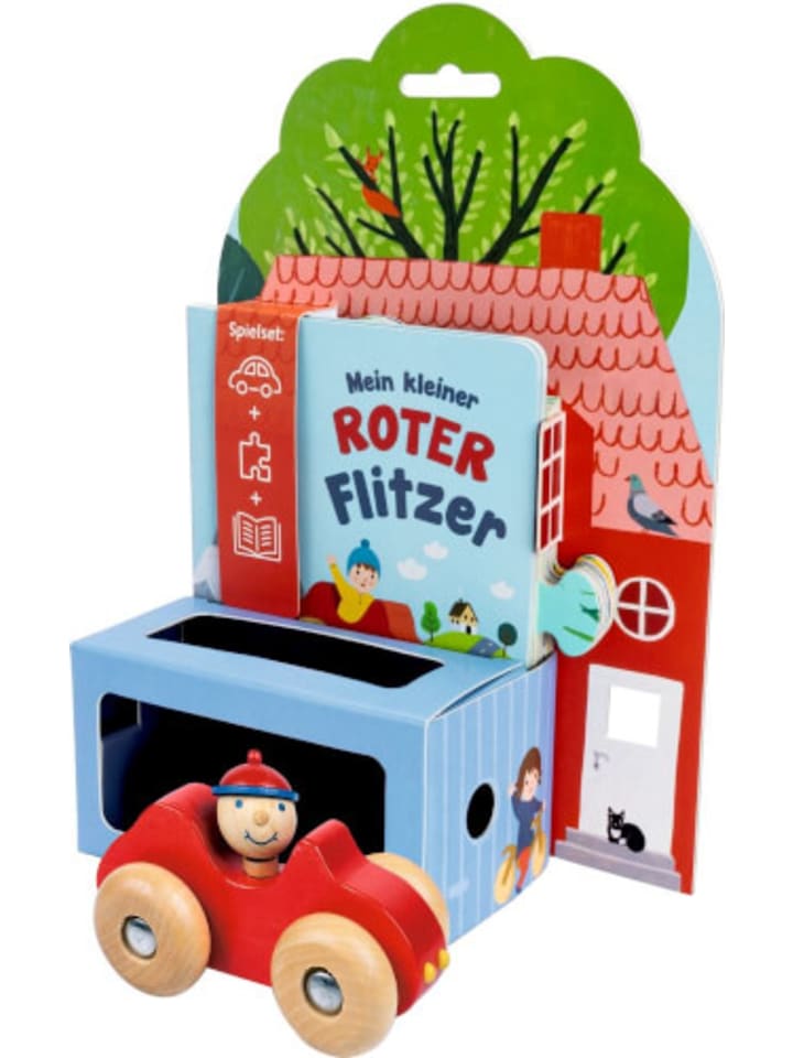 Coppenrath Spielfahrzeug mit Buch und Spielstraße Mein kleiner roter Flitzer, ab 18 M. günstig kaufen onesize