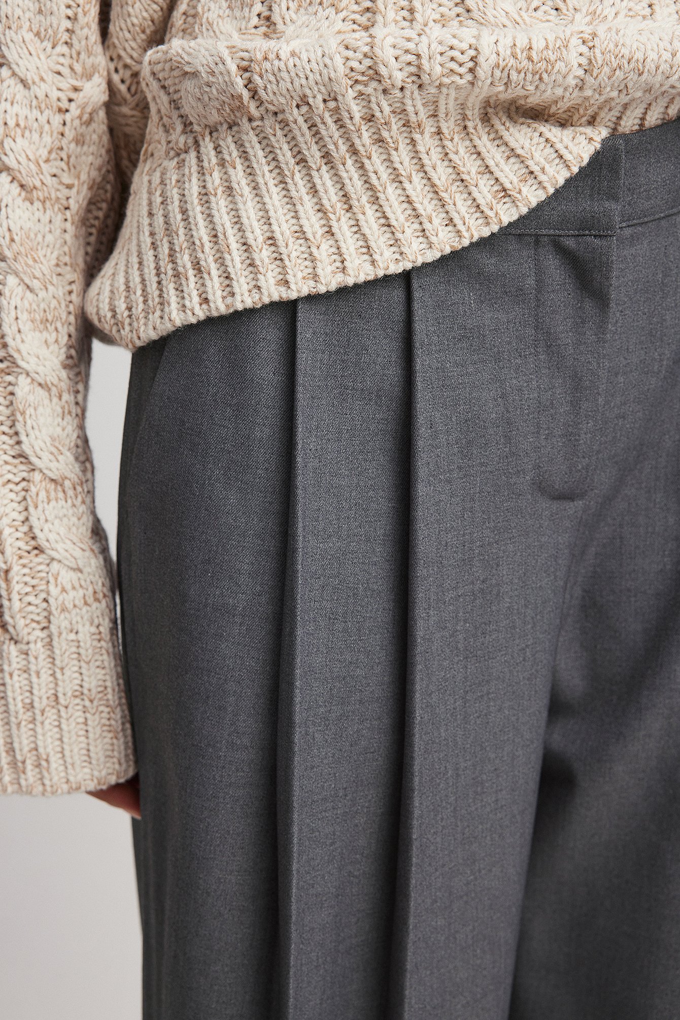 Anzughose mit mittlerer Taille