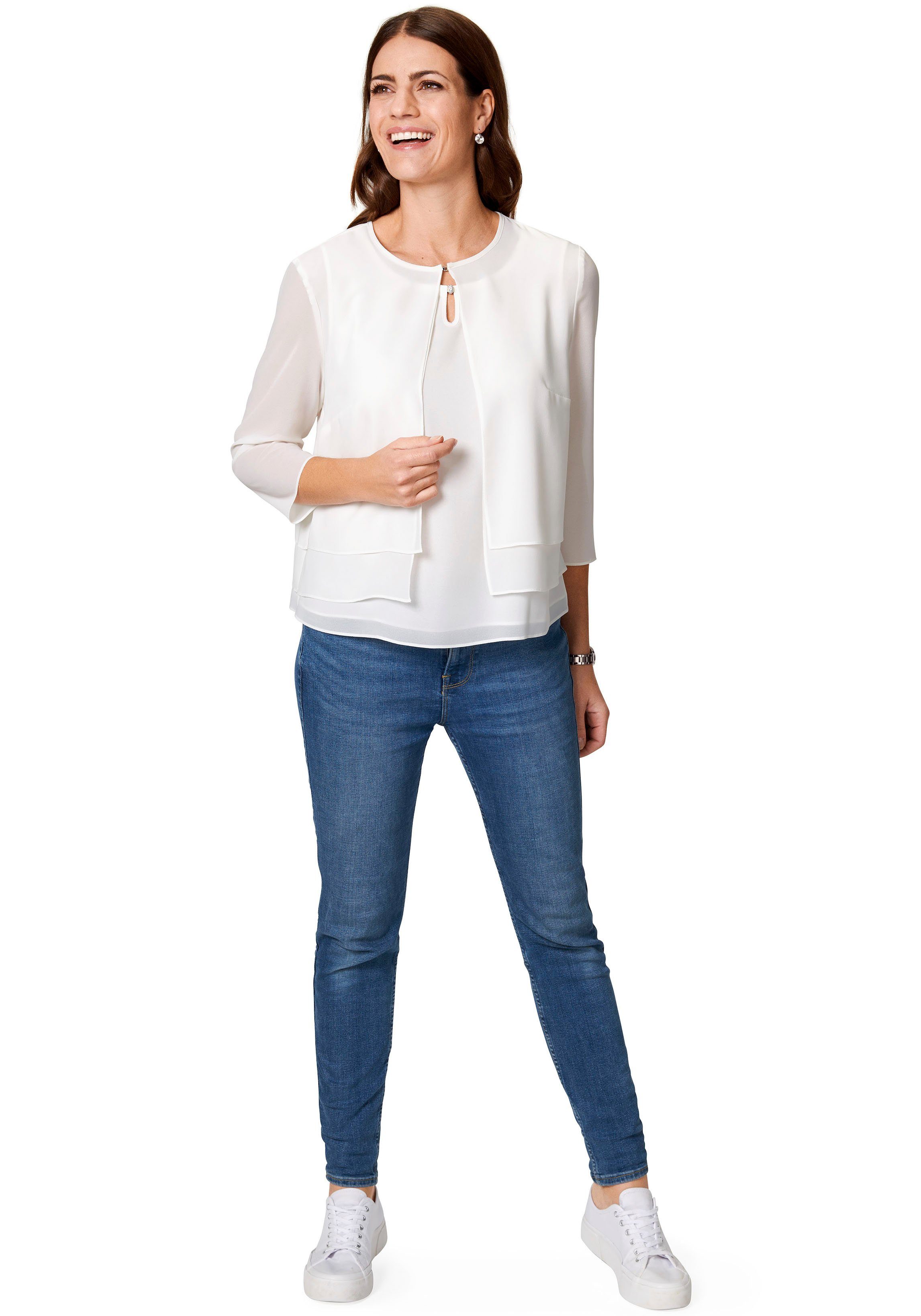 select! By Hermann Lange Blusenblazer im Lagen-Look