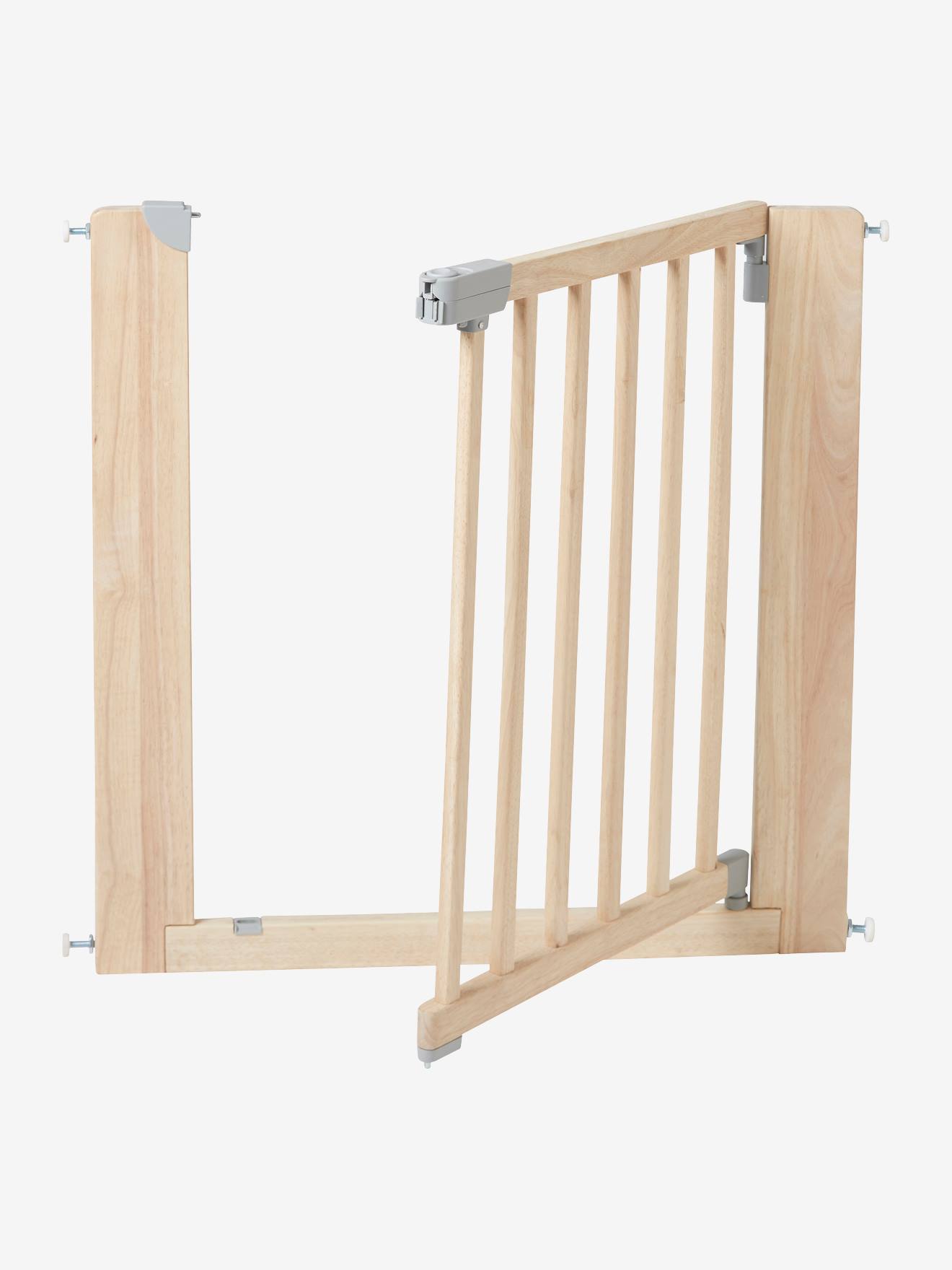 Barrière de sécurité VERTBAUDET en bois marron clair uni