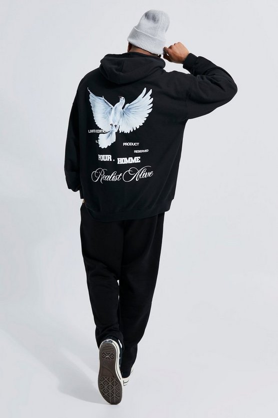 Oversize Hoodie mit Print
