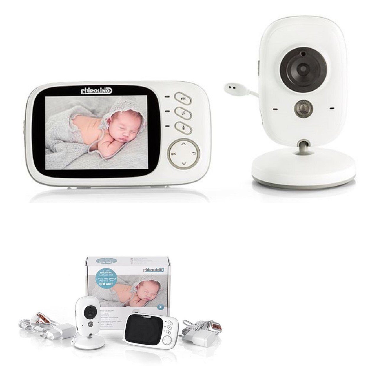Chipolino Video-Babyphone Babyphone Polaris Kamera 3,2