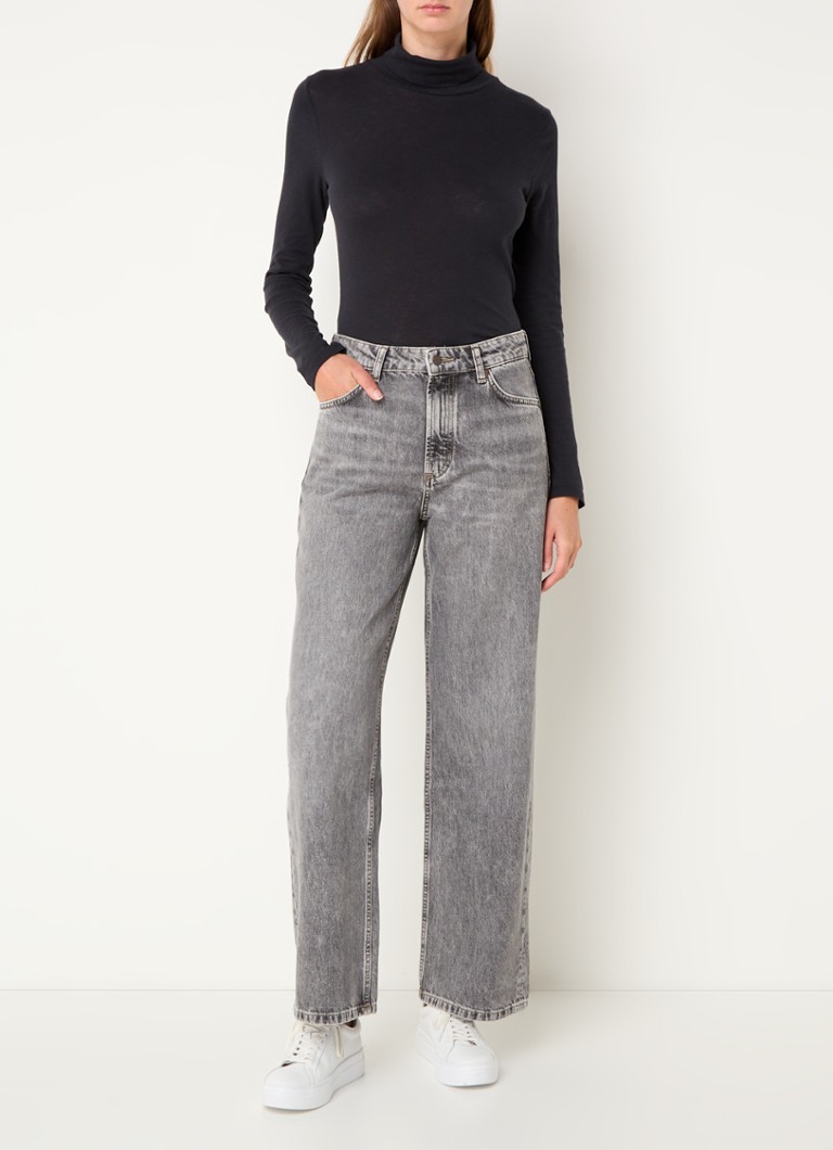 Blugi Marc O'Polo Denim Tomma cu talie înaltă, croială lejeră, de culoare spălată.