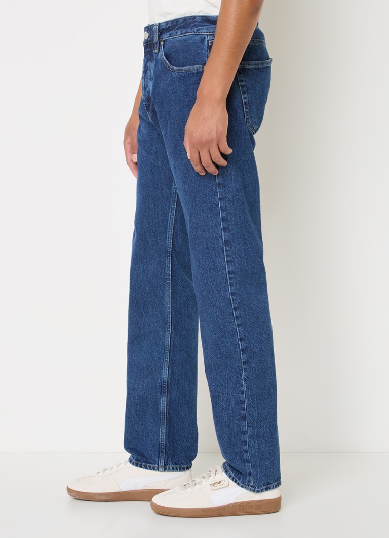 Jeansy Calvin Klein z prostą nogawką, ciemne wyblaknięcie