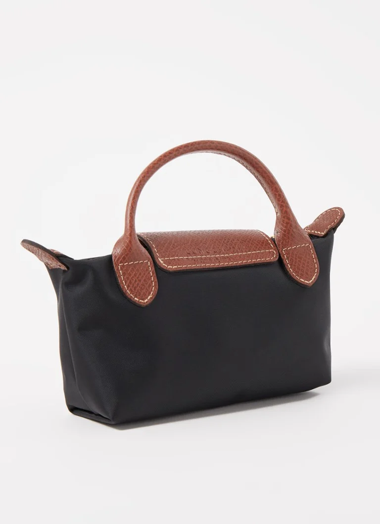 Geantă Longchamp Le Pliage cu detalii din piele