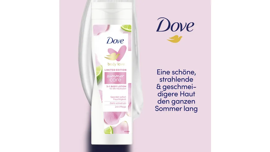 Dove body love limited Edition summer care 3in1 Body Lotion 250 ml