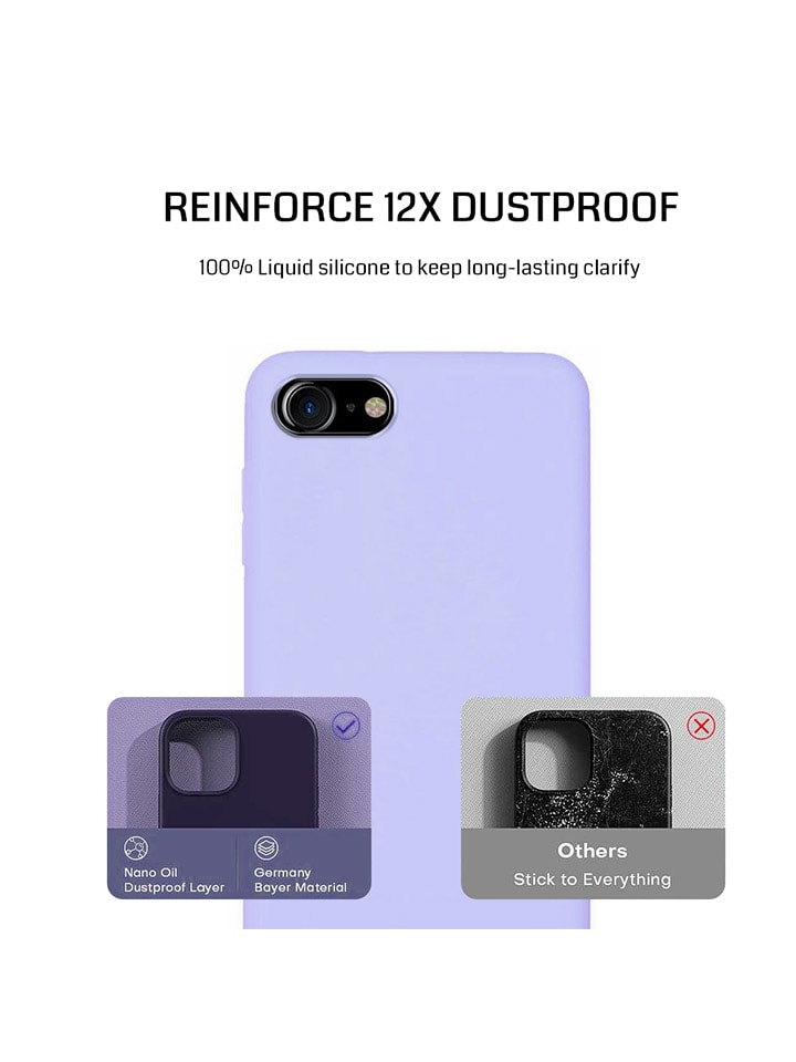 SWEET ACCESS 3tlg. Set: Full-Body-Case für iPhone 7/8/SE/SE2/S3 in Lila günstig kaufen onesize