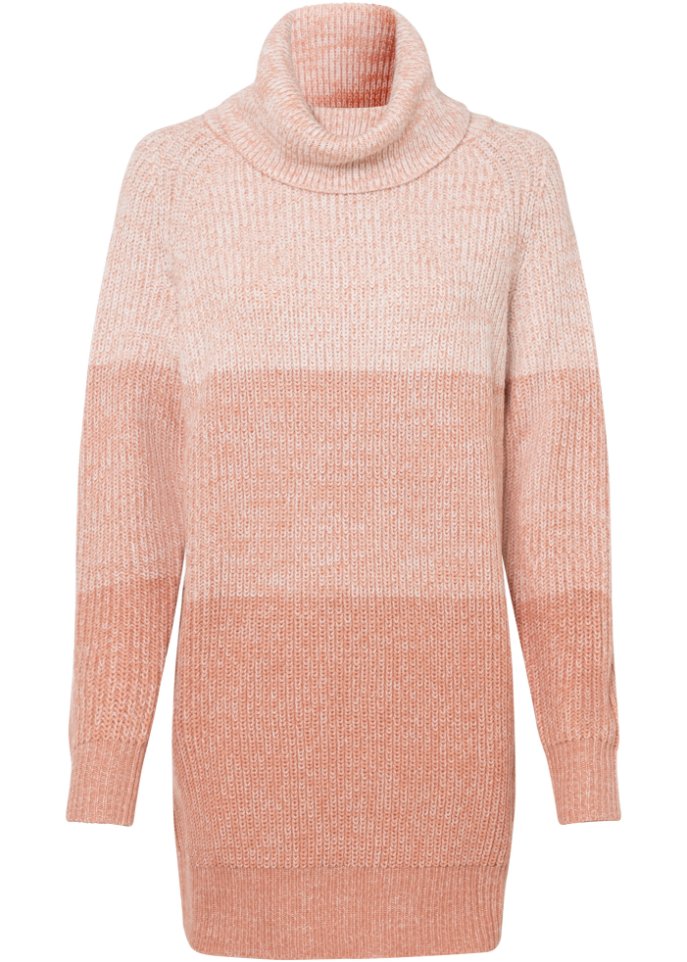 Rollkragenpullover mit Farbverlauf