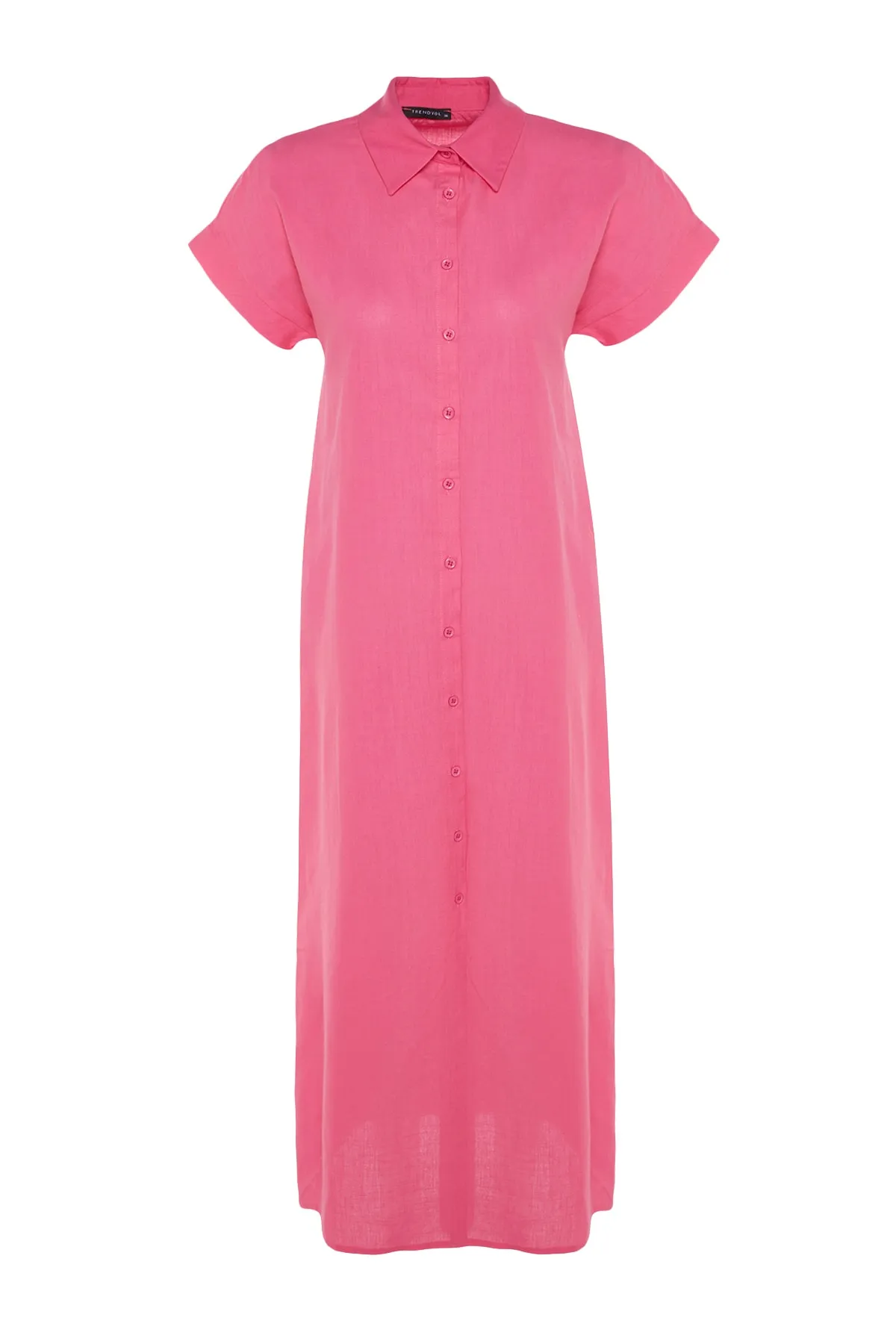 Trendyol Collection  Fuchsia Wide Fit Maxi-Strandkleid aus gewebter Baumwolle aus 100 % TBESS23EL00094