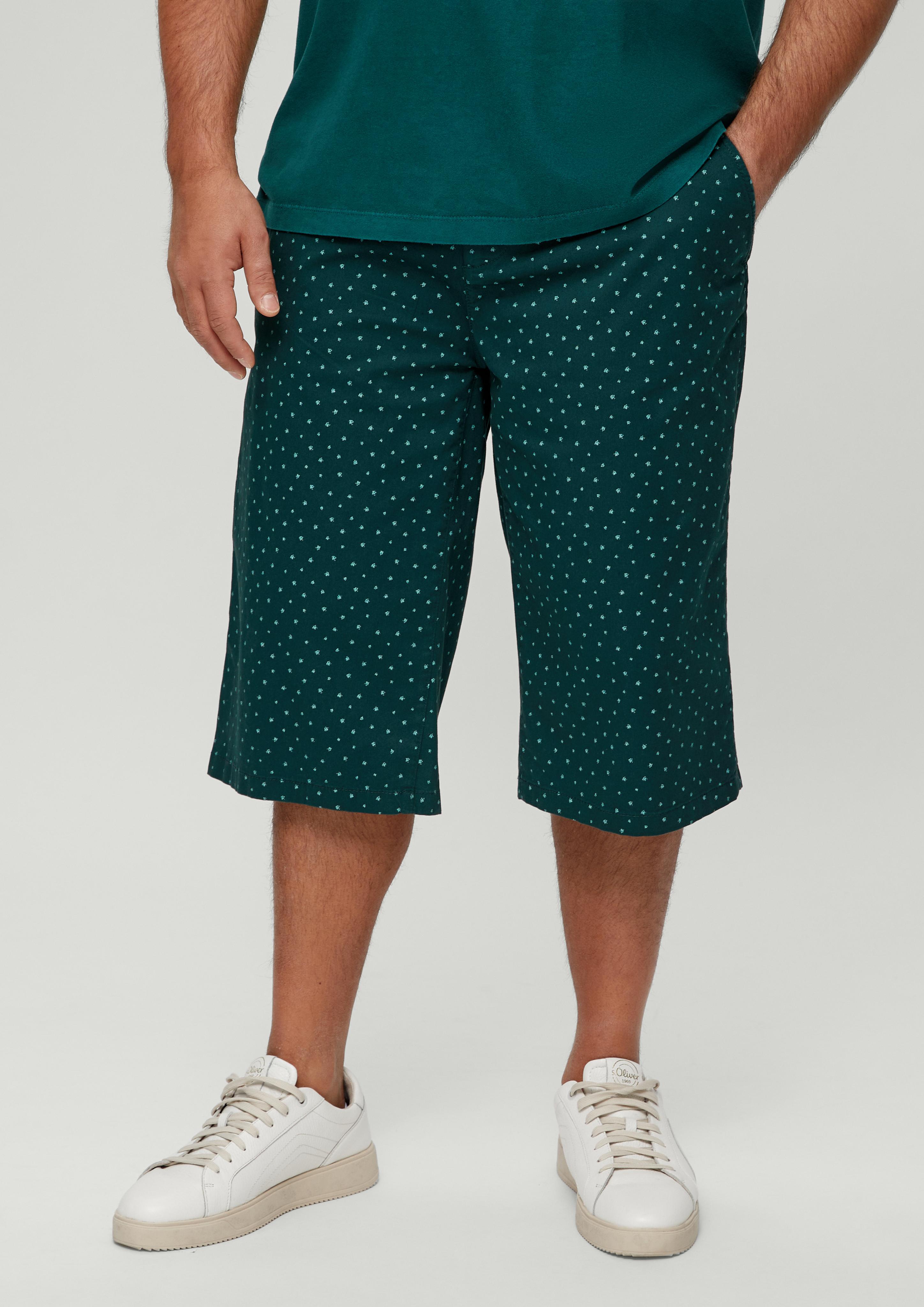 Slim: Bermuda mit Allover-Print  2133321-79A0