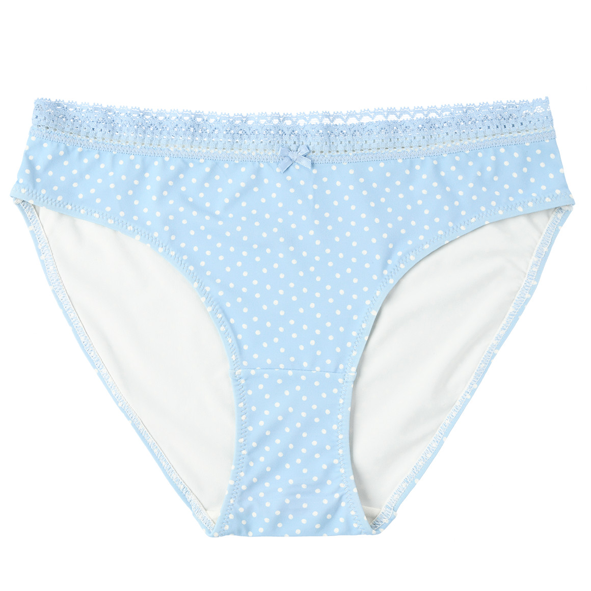 3 Damen Slips mit Spitzenbund