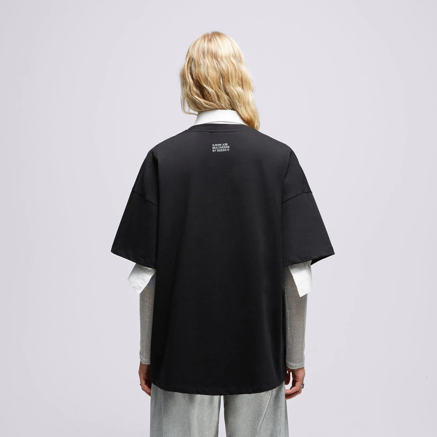 S.NOW JOB SIZEER T SHIRT “WHO MADE WHO”-BLACK Schwarz