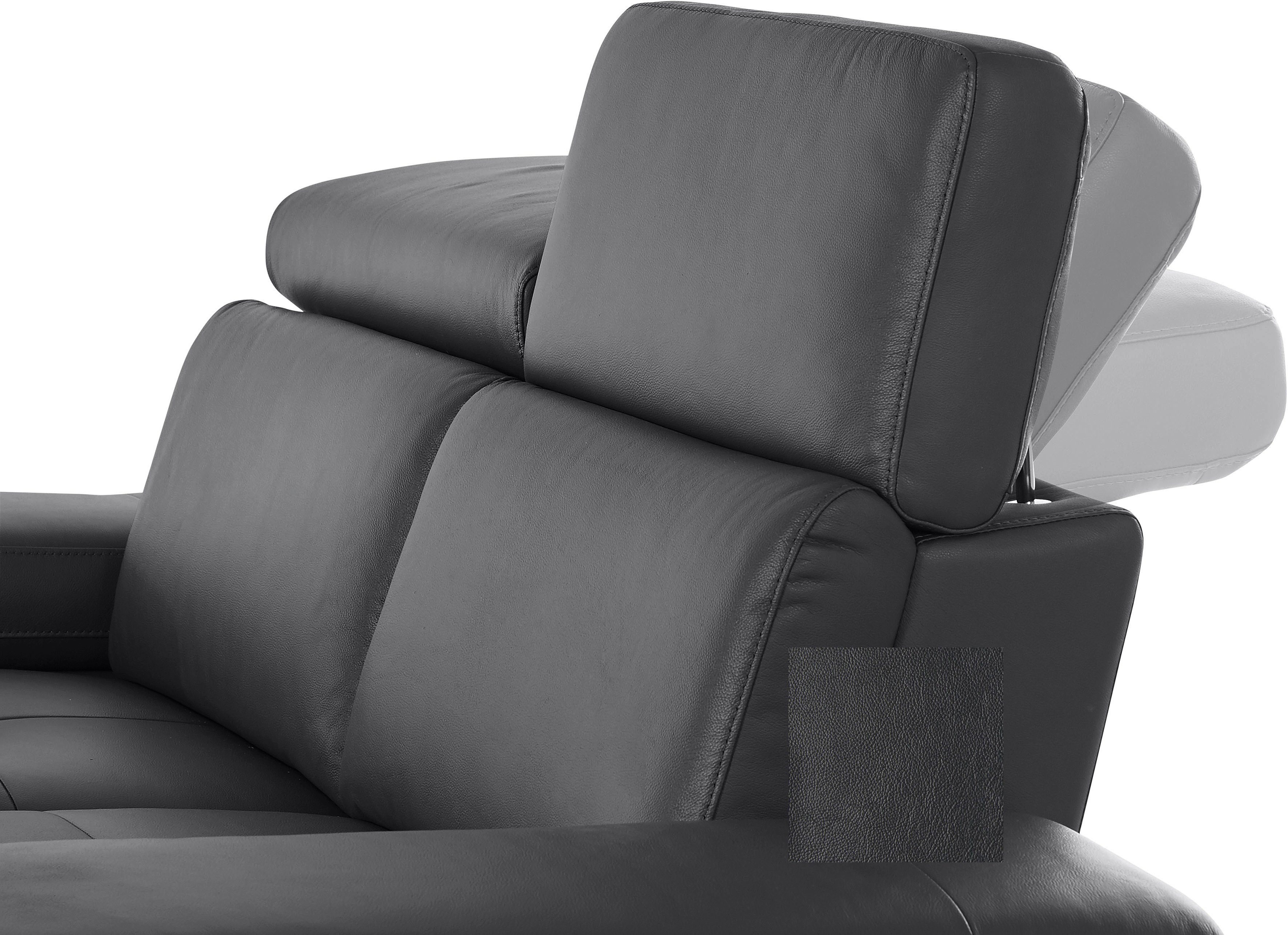 Places of Style Ecksofa Kilado, mit Relaxfunktion, verstellbarer Armlehne, Kopfteilverstellung