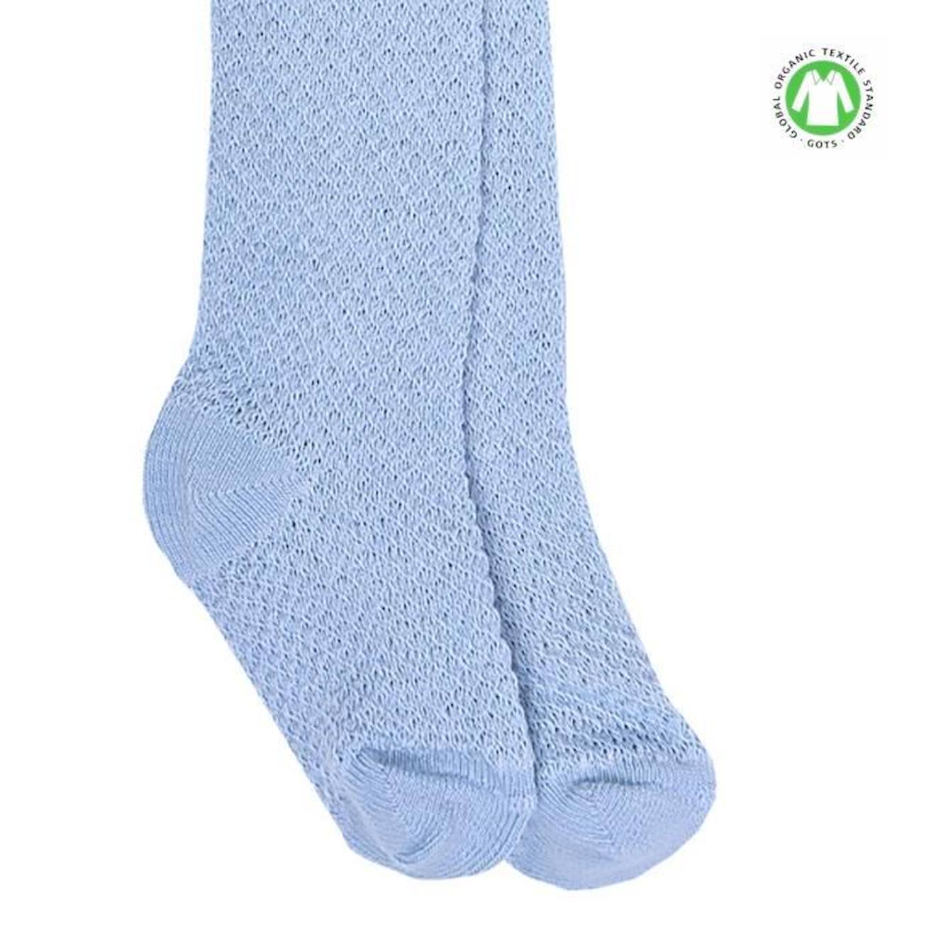 Collants bébé Mixte en coton biologique Bleu Ciel bleu