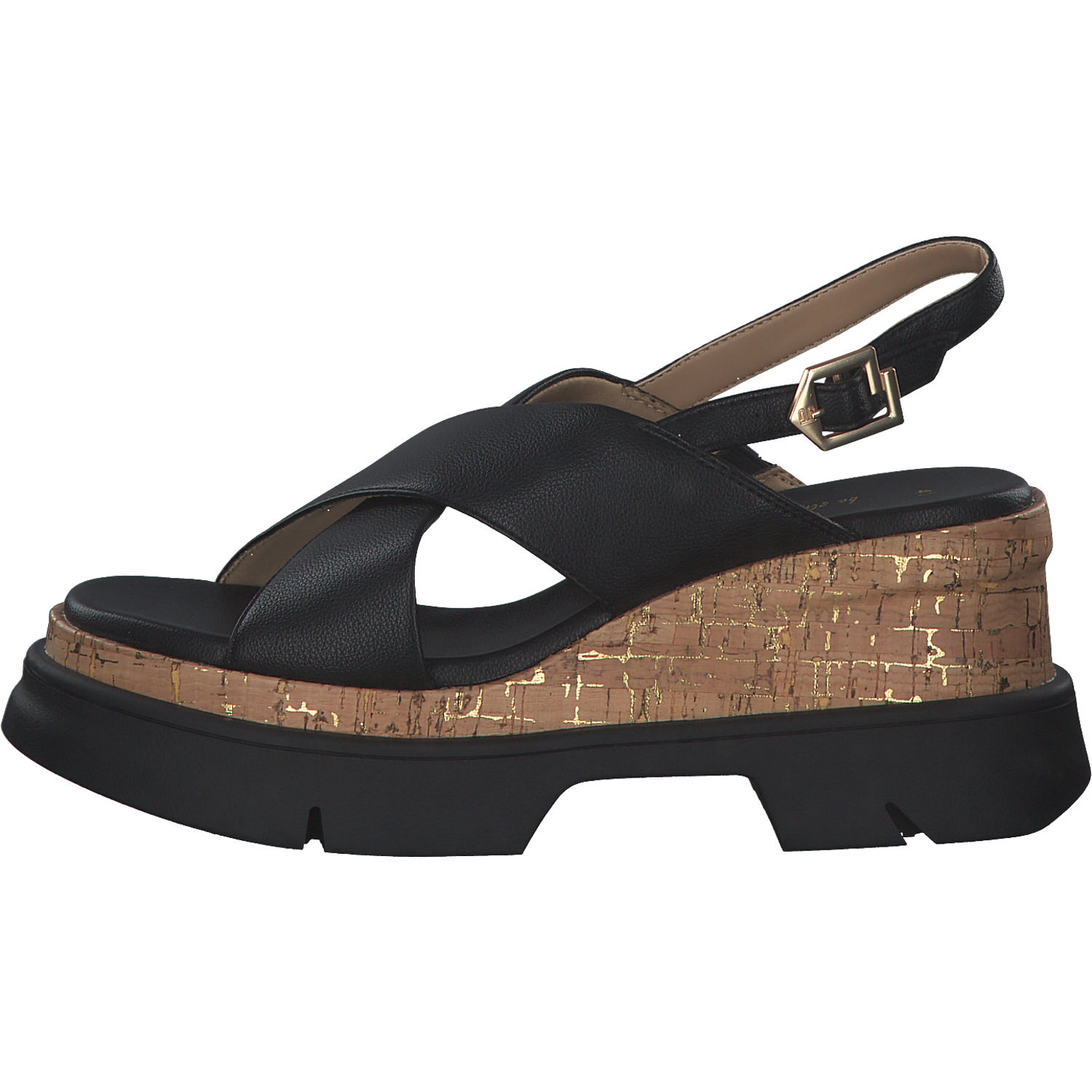 Bagatt Trish AEI81, Plateau-Sandaletten, Damen, Schwarz