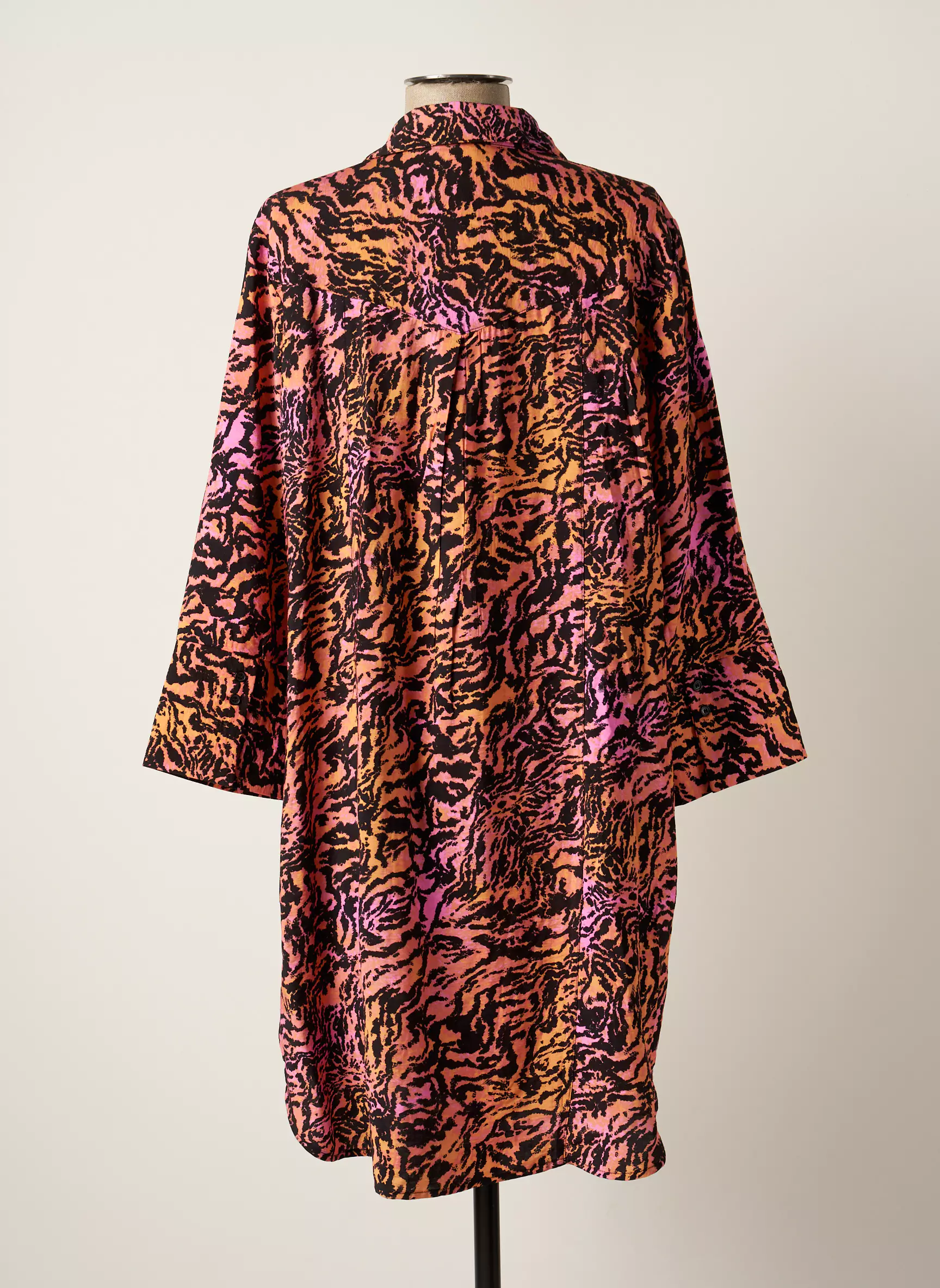 B Young Robes Mi Longues Femme couleur orange