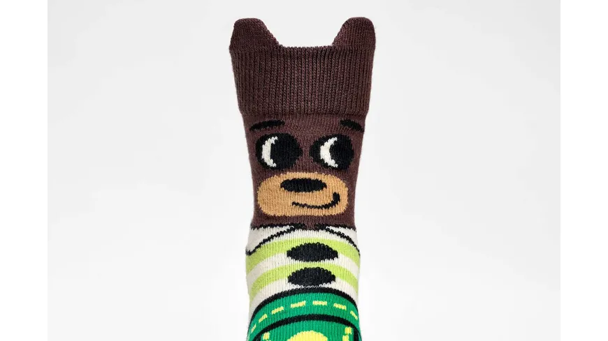 Happy Socks Kinder Socken Kids Bear Brown