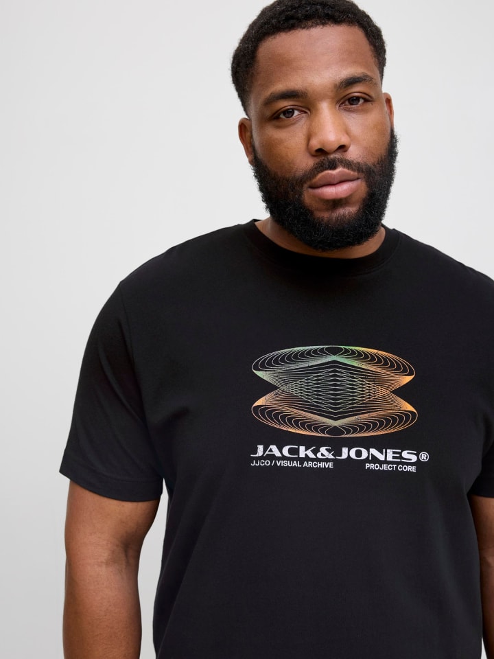 JACK & JONES PLUS T-shirt in Black günstig kaufen