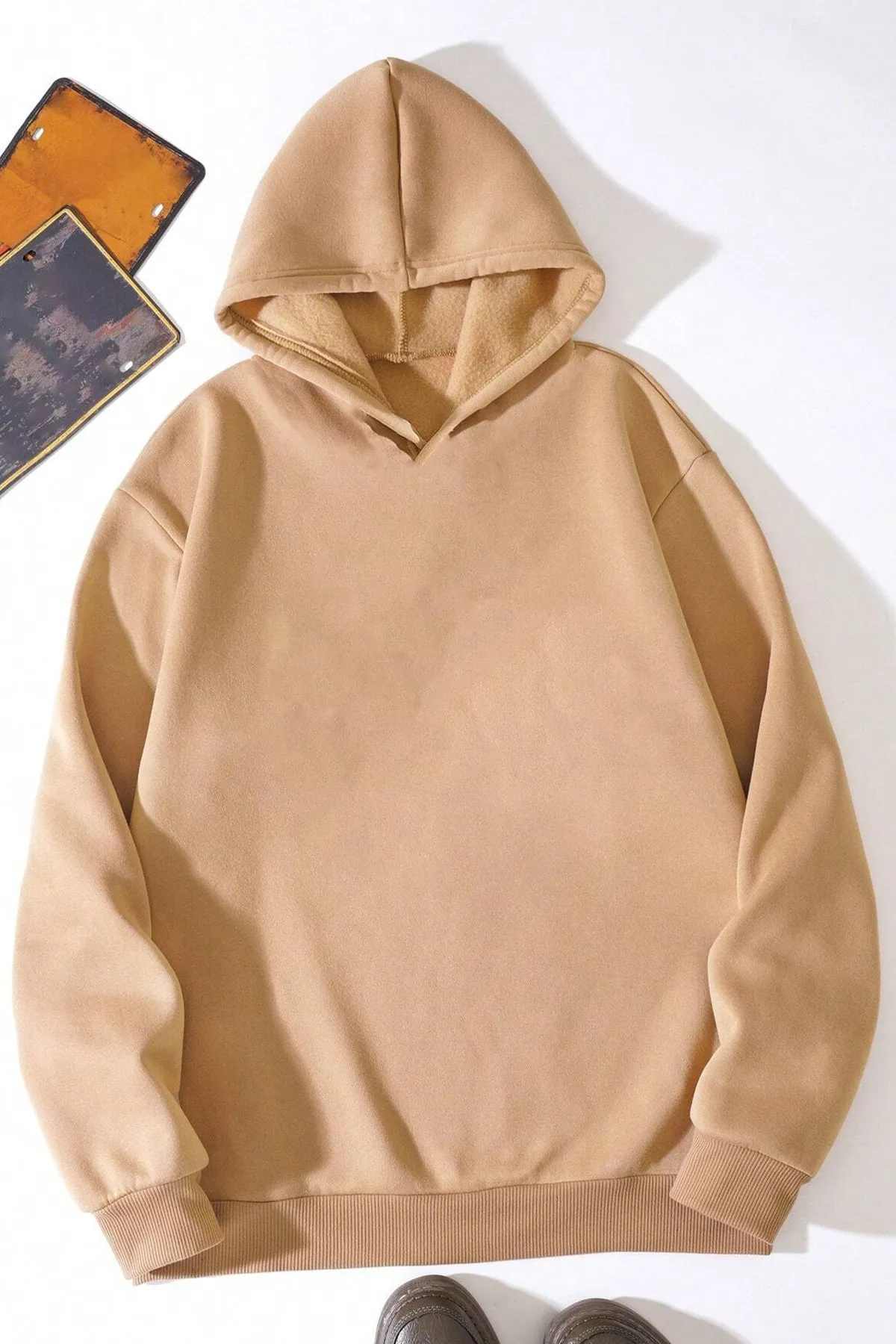 uyguntarz  Unisex-Sweatshirt mit übergroßem Schmetterlings-Print auf der Rückseite