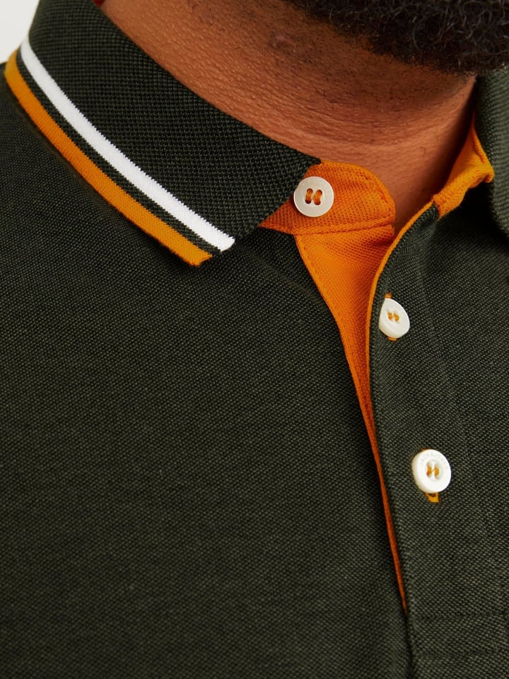 JACK & JONES PLUS Poloshirt in Kombu Green günstig kaufen