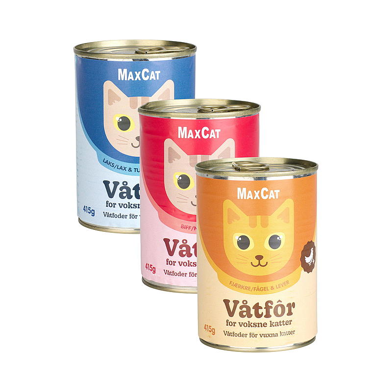 MaxCat Kattemat 415 g Fjærkre/lever i saus MaxCat