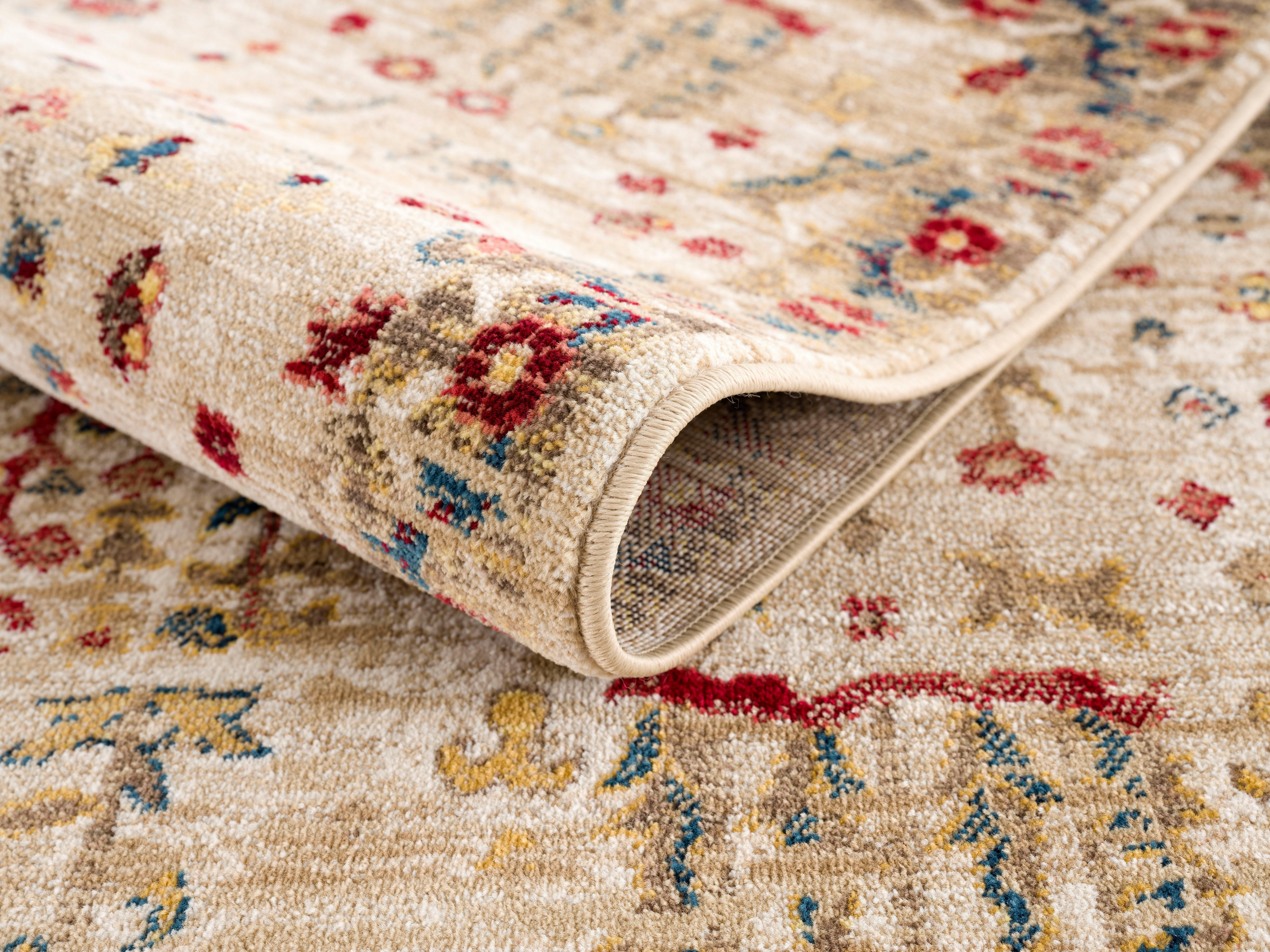 Teppich Clovis, Home affaire, rechteckig, Höhe: 11 mm, Teppich im Orient-Design, mit Bordüre, Vintage